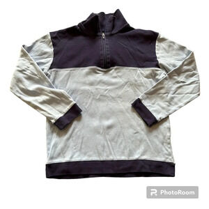 Little English Boys Size 8 Hastings Half-Zip Navy/Light Blue Pullover Colorblock
